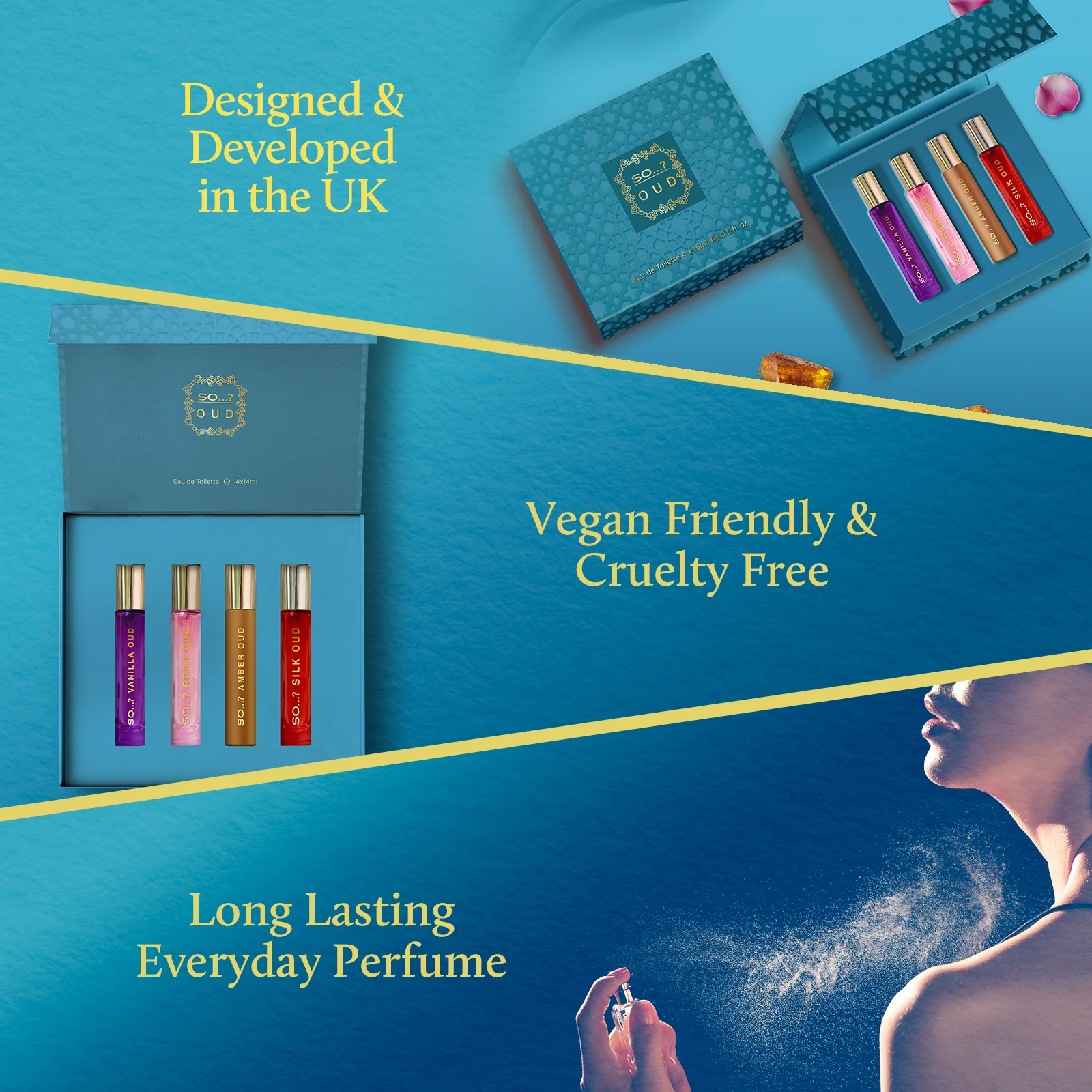 SO…? Oud Travel Size Mini Premium EDT Giftset (4 x 15ml) - Image 8