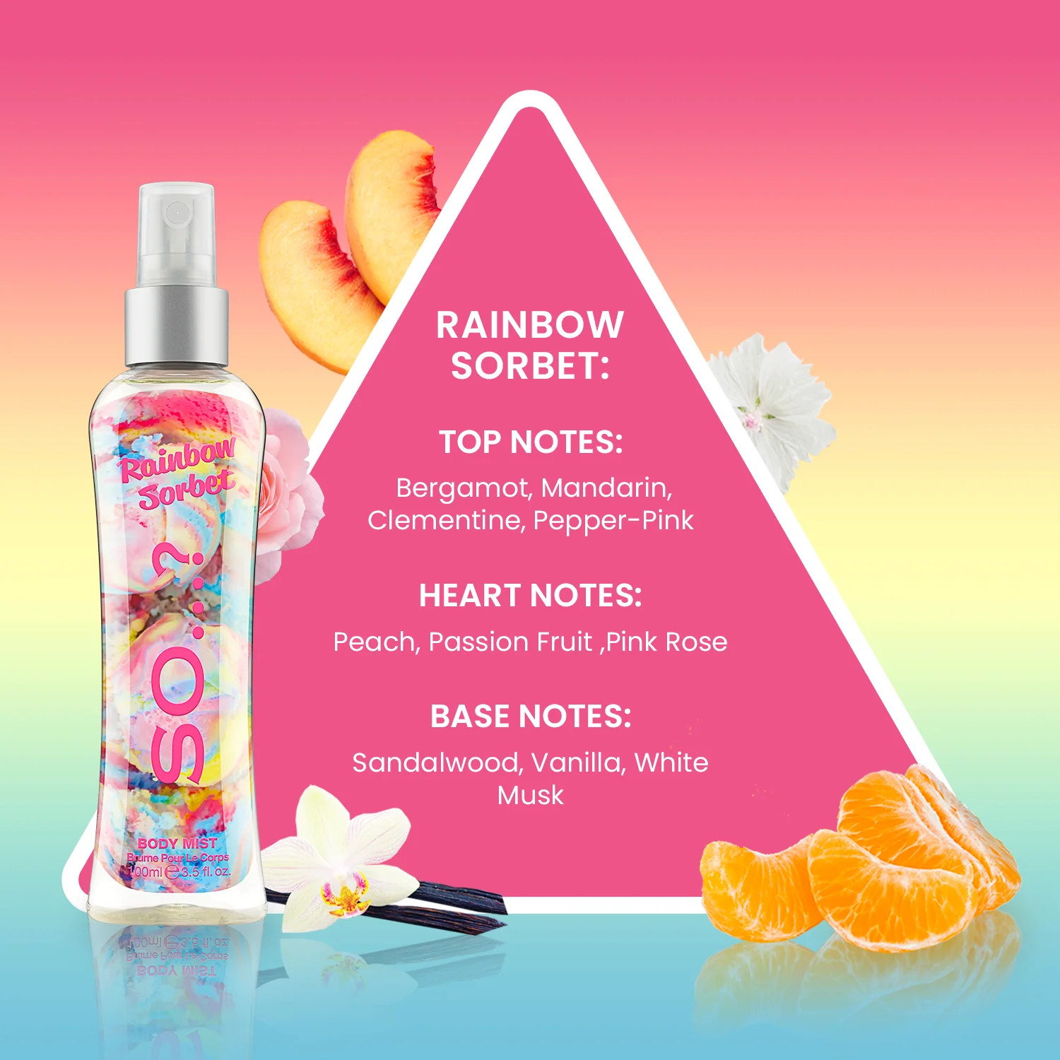 SO…? Rainbow Sorbet Body Mist 100ml - Image 4