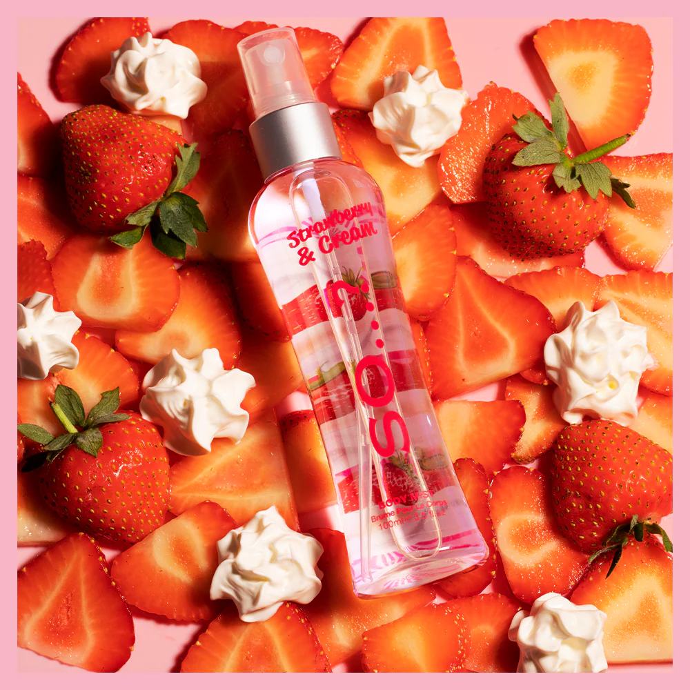 SO…? Strawberry & Cream Body Mist 100ml - Image 3