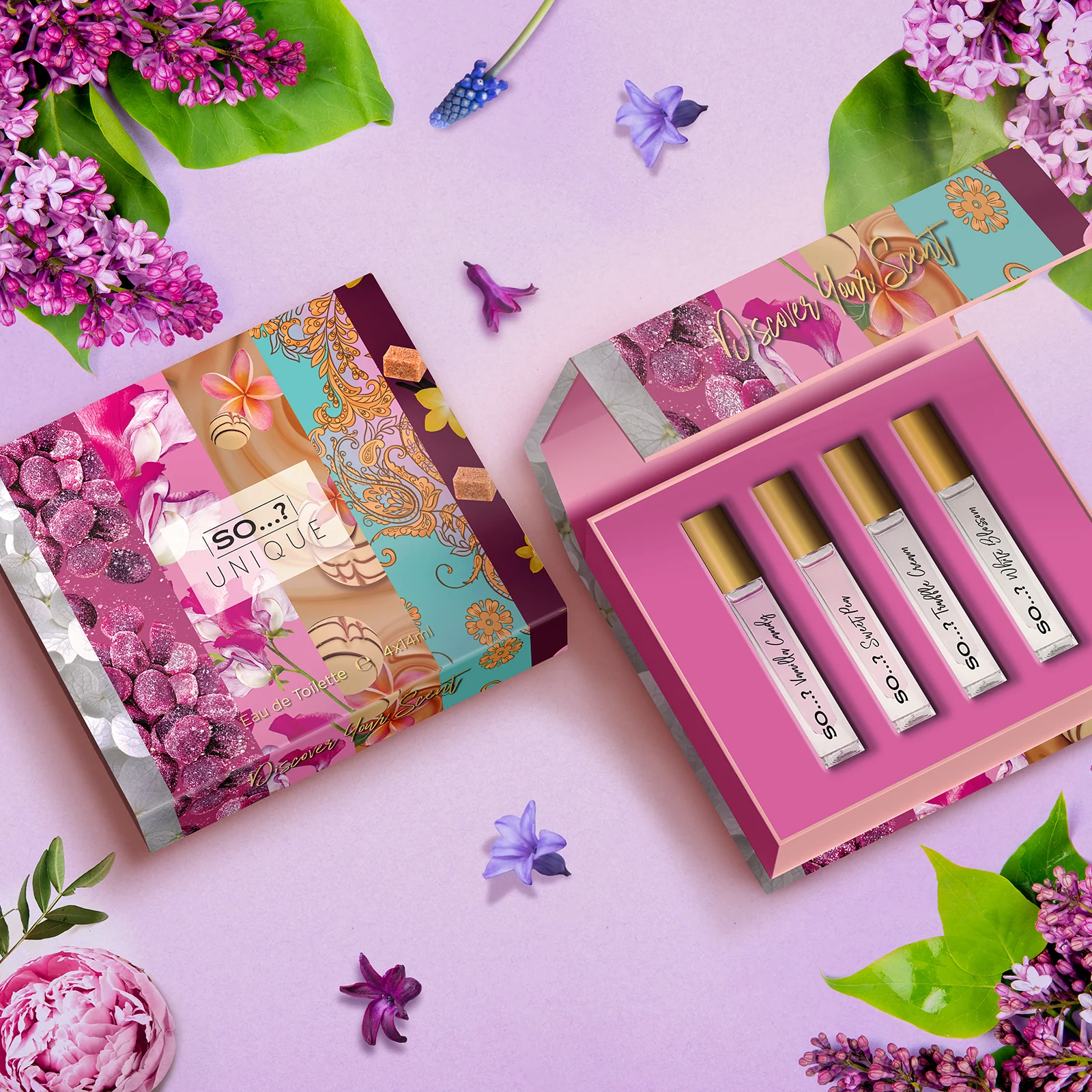 SO…? Unique Travel Size Mini Premium EDT Giftset (4 x 14ml) - Image 3
